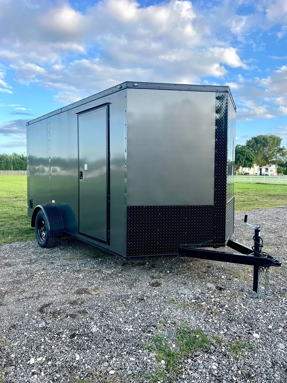 7x12 Enclosed Trailer, side door photo 6