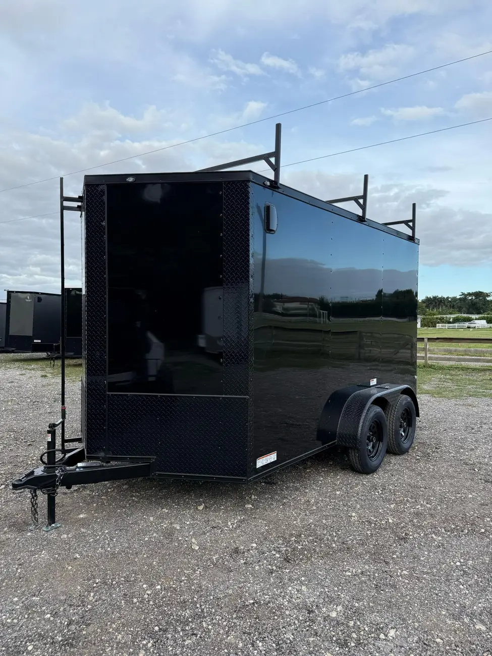 6x12 Enclosed Trailer, tandem with ladder rack photo 1