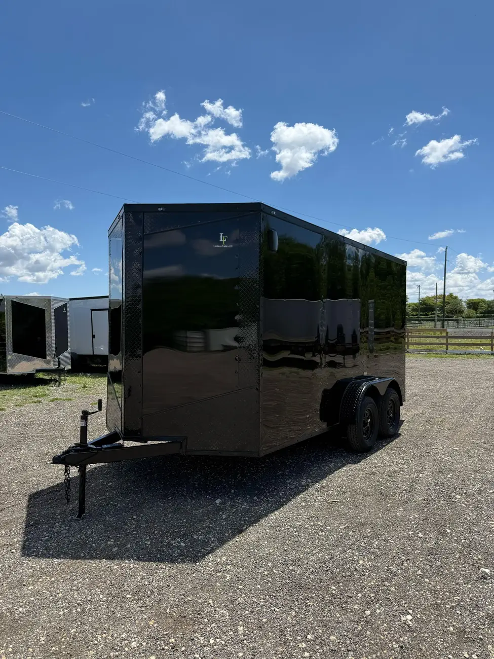 7x14 Enclosed Trailer, blackout photo 1