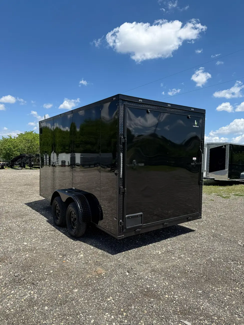 7x14 Enclosed Trailer, blackout photo 2