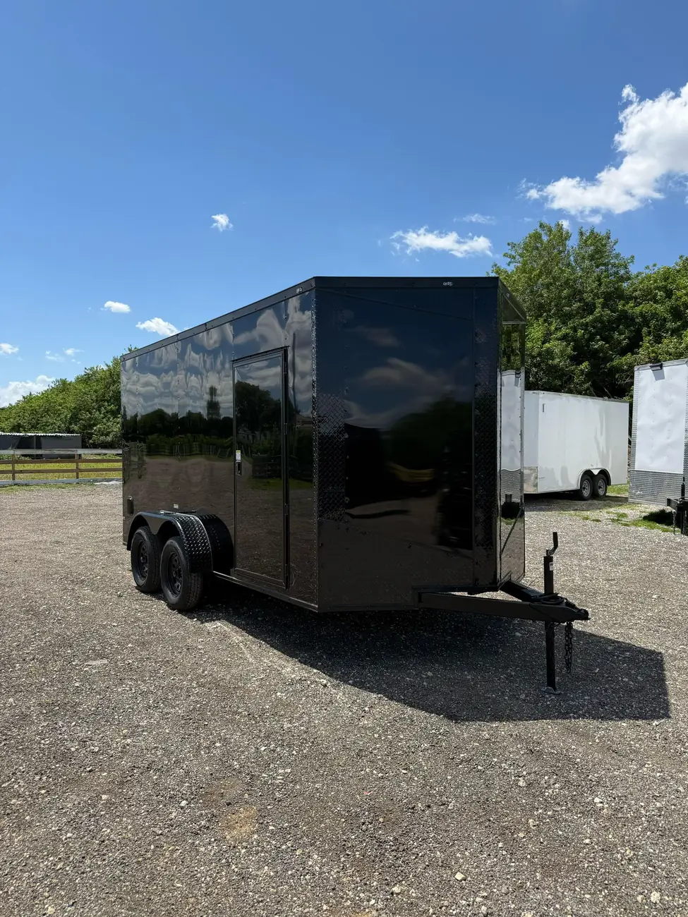 7x14 Enclosed Trailer, blackout photo 4
