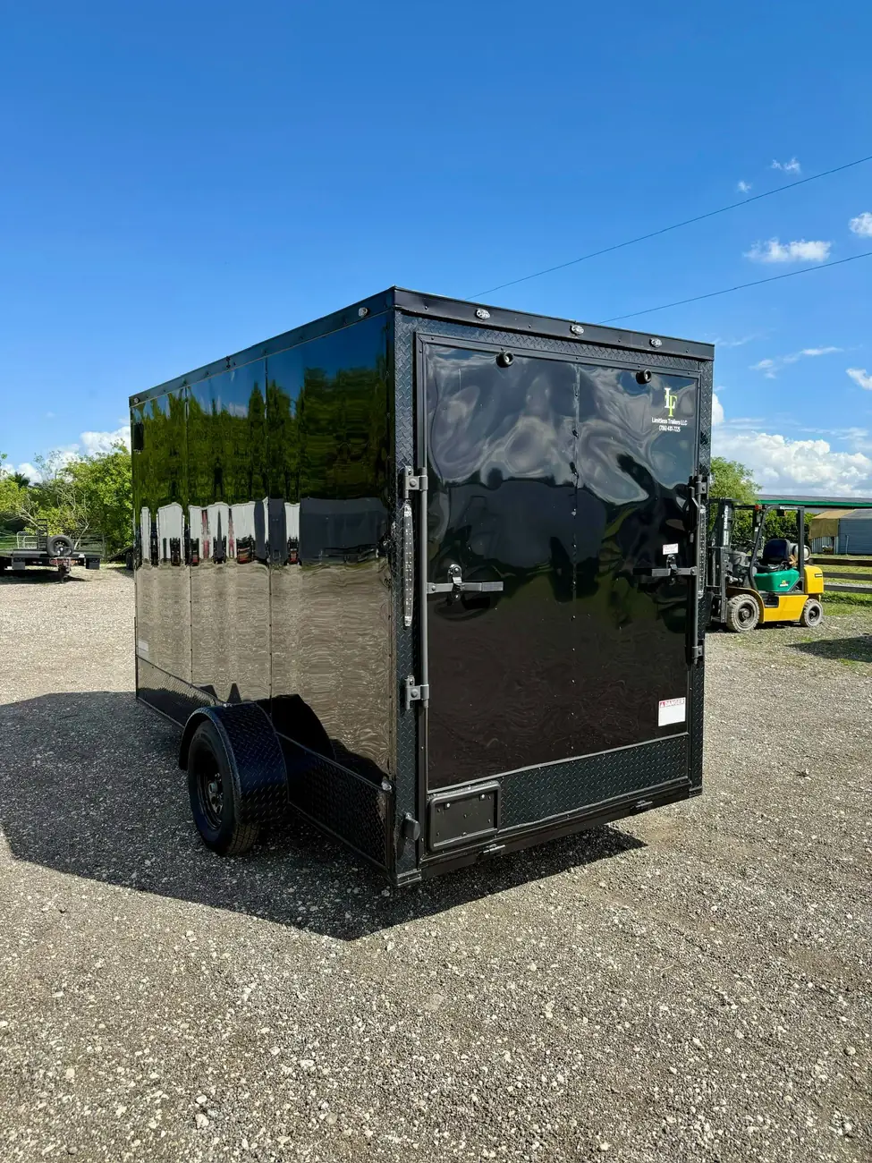 6x12 Enclosed Trailer, blackout 7 ft photo 1
