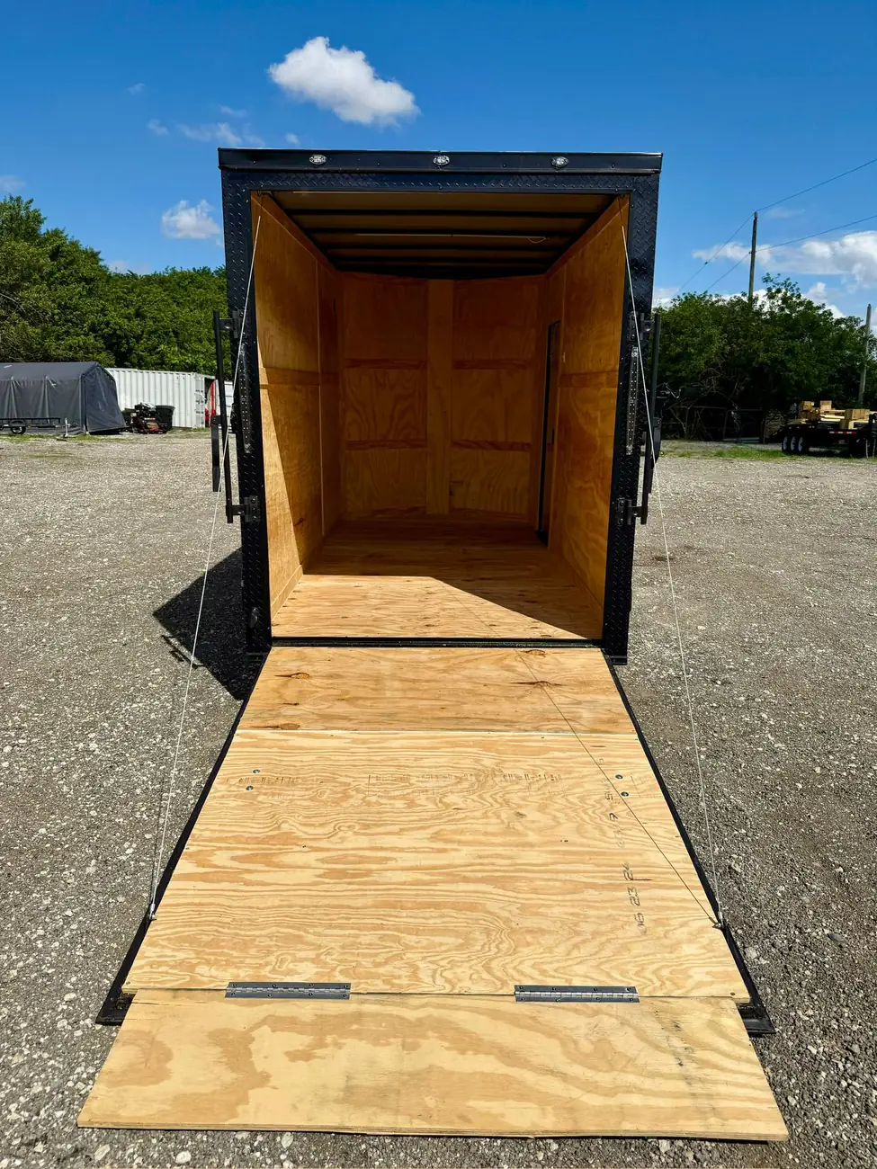 6x12 Enclosed Trailer, blackout 7 ft photo 2