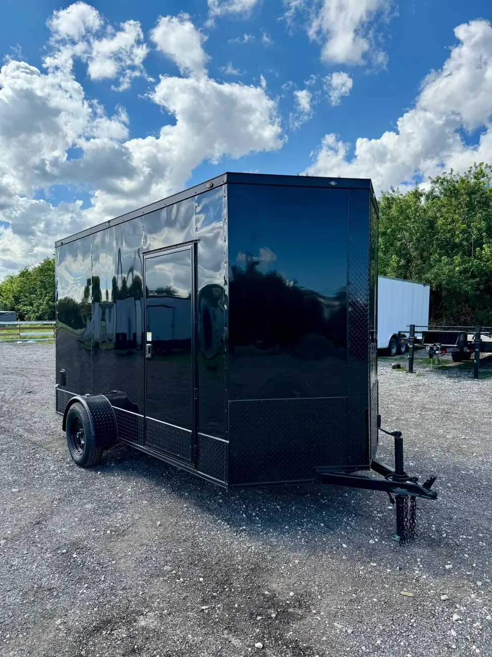 6x12 Enclosed Trailer, blackout 7 ft photo 4