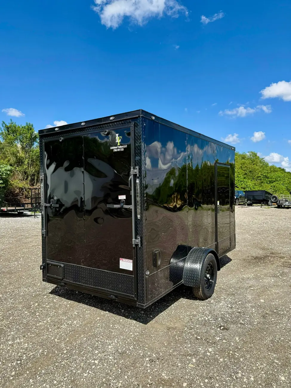 6x12 Enclosed Trailer, blackout 7 ft photo 5