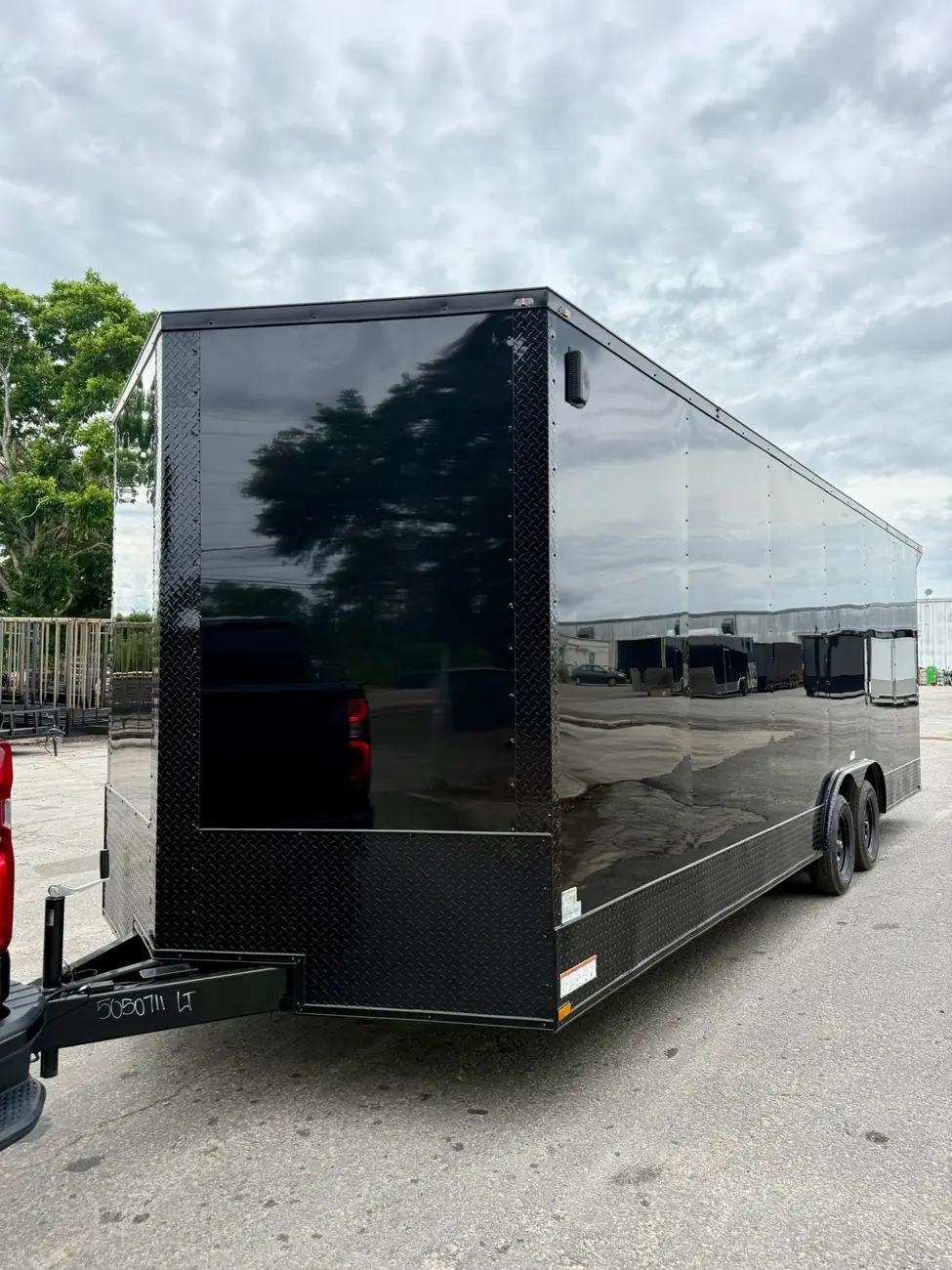 8.5x24 Enclosed Trailer, blackout photo 1