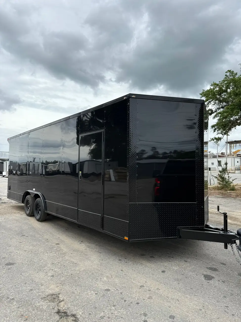 8.5x24 Enclosed Trailer, blackout photo 5
