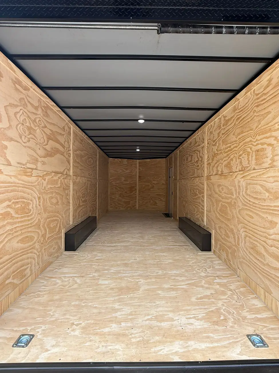 8.5x24 Enclosed Trailer, blackout photo 6