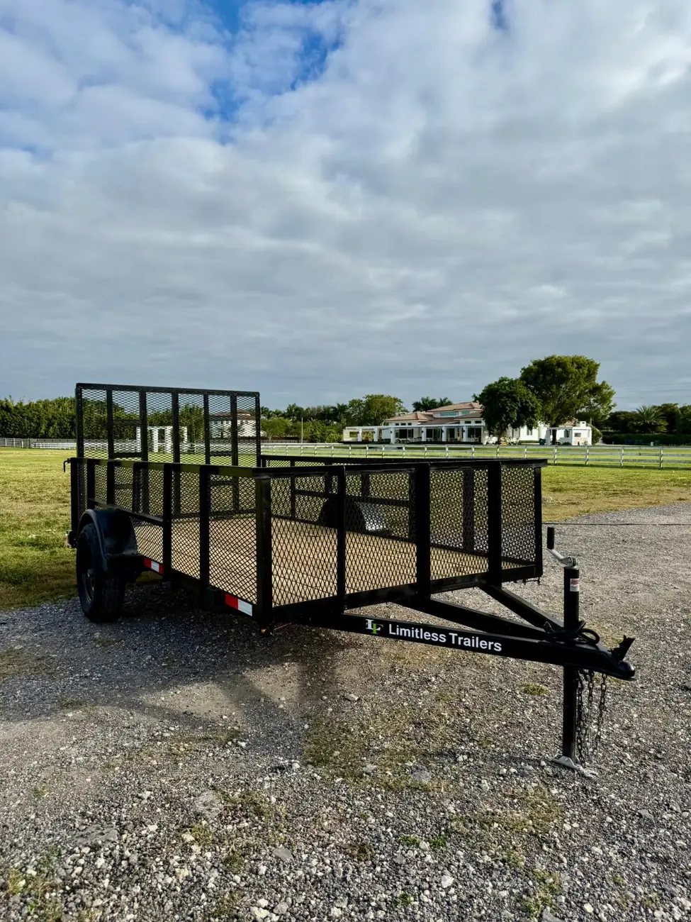 6x12 Utility Trailer, mesh sides photo 4