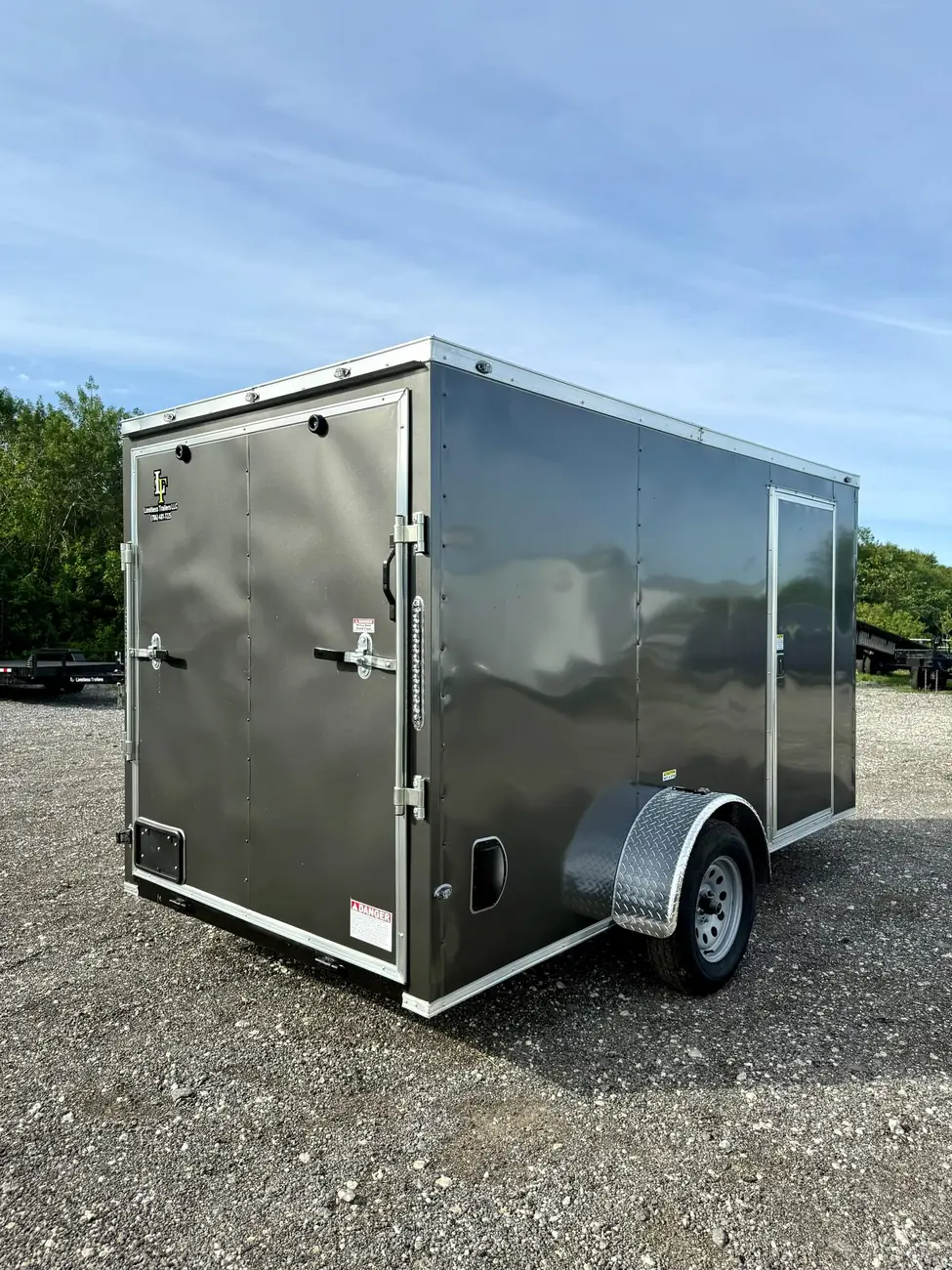 6x12 Enclosed Trailer, gray photo 5