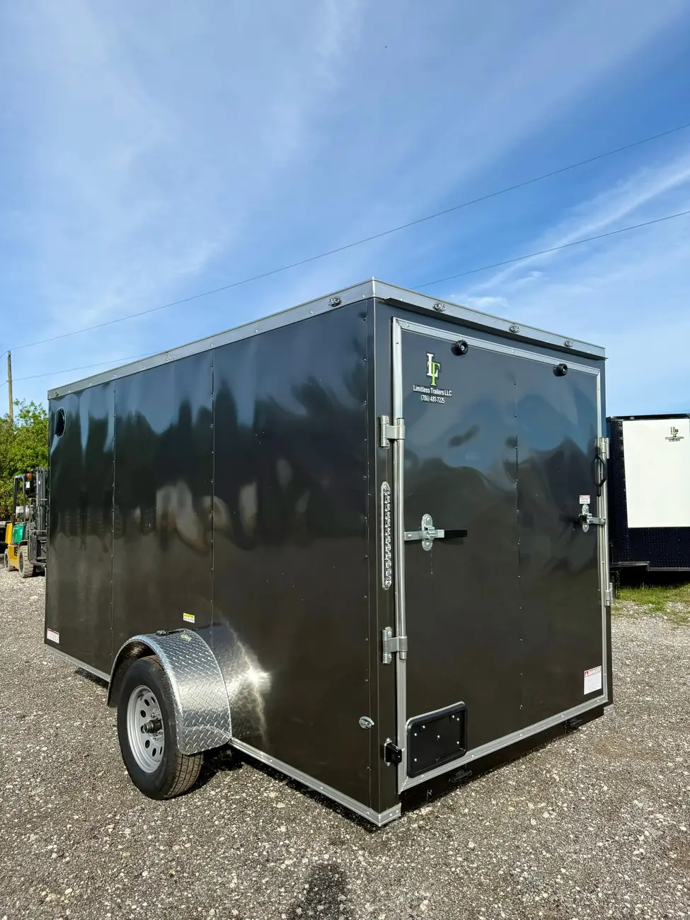 6x12 Enclosed Trailer, gray photo 6