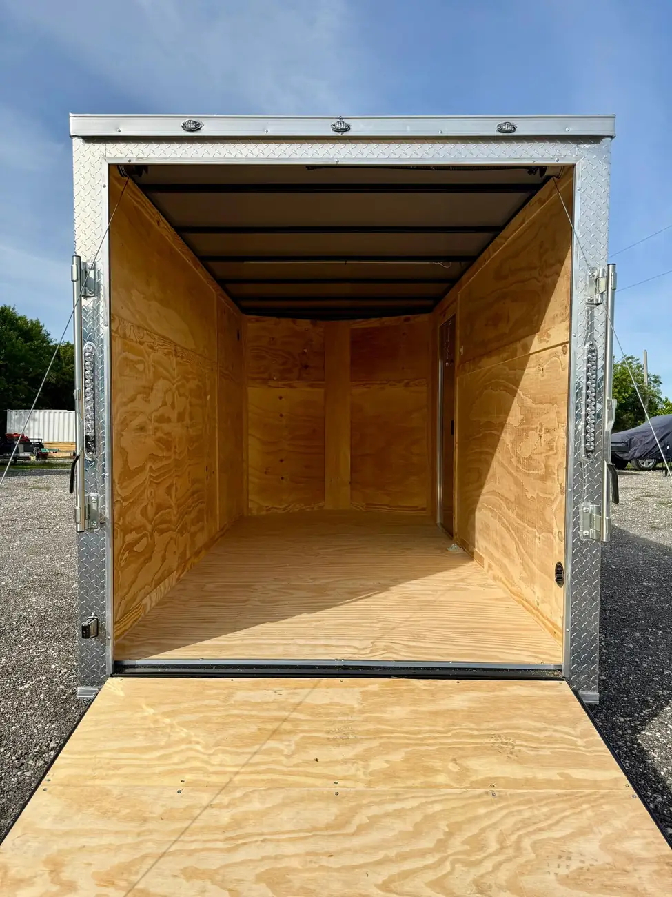 6x12 Enclosed Trailer, black photo 3