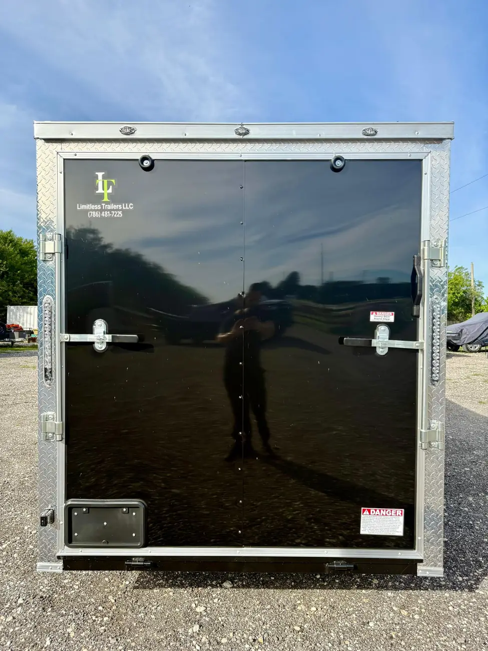 6x12 Enclosed Trailer, black photo 4